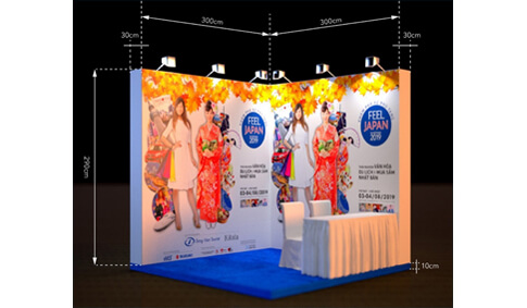 Single premium booth